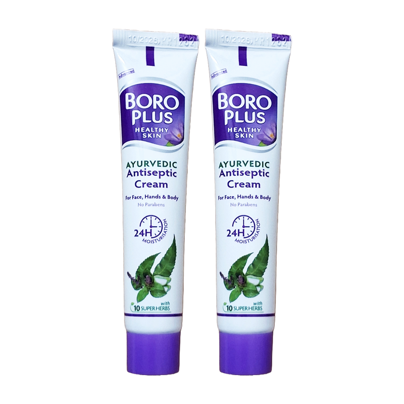 BoroPlus Ayurvedic Antiseptic Cream For Face Hand And Body 19ml Pack Of 2