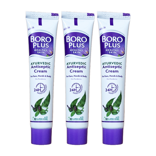 BoroPlus Ayurvedic Antiseptic Cream For Face Hand And Body 19ml Pack Of 3