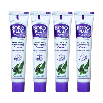 BoroPlus Ayurvedic Antiseptic Cream For Face Hand And Body 19ml Pack Of 4