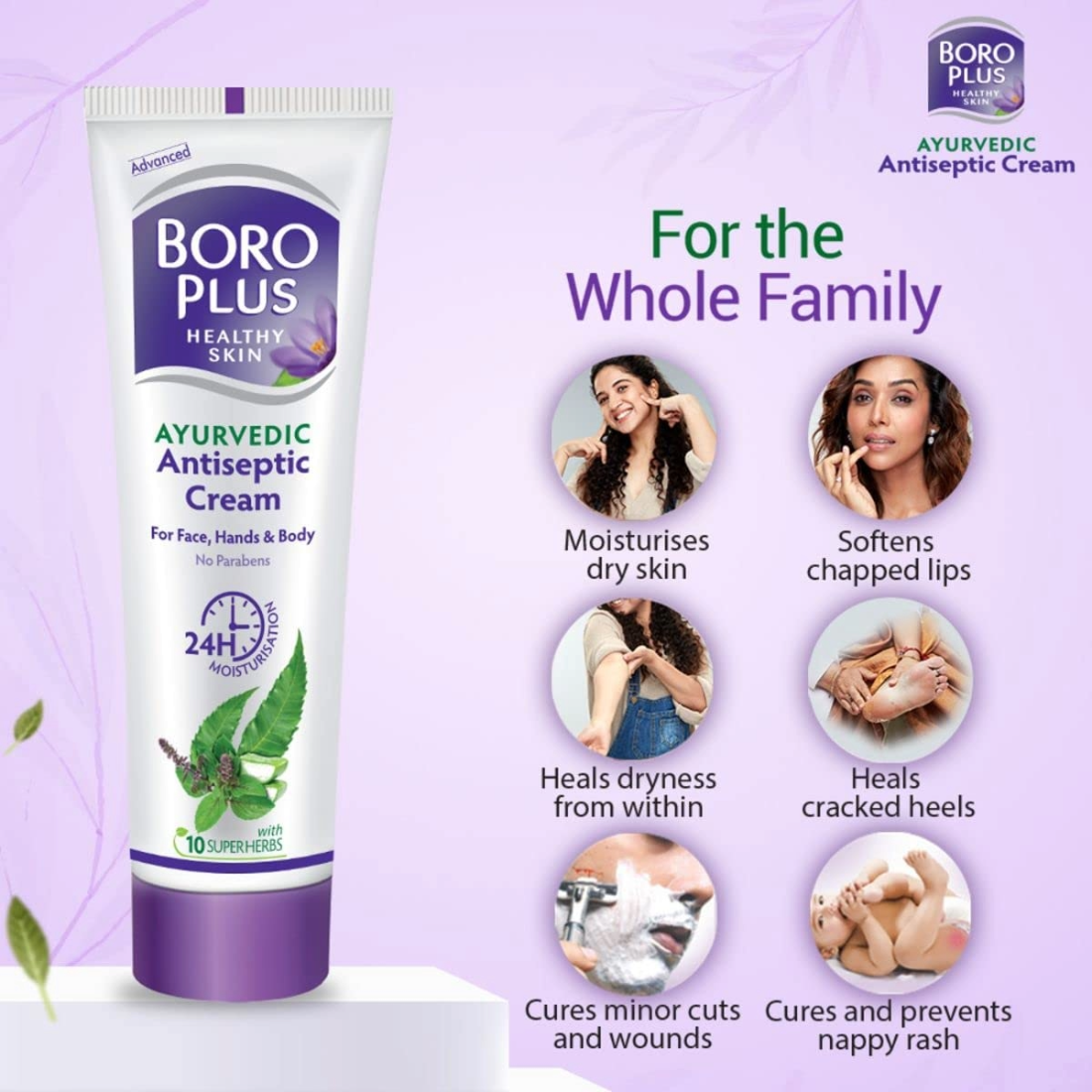 Boro Plus Healthy Skin Ayurvedic Antiseptic Cream 19ml Pack Of 4