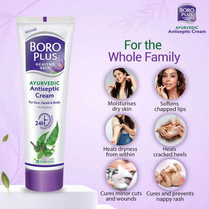 Boro Plus Healthy Skin Ayurvedic Antiseptic Cream 19ml Pack Of 4