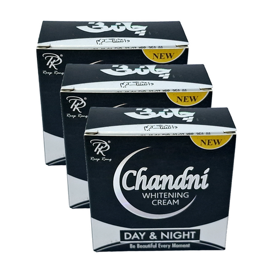 Chandni Whitening Cream Day And Night Be Beautiful Every Moment 30gm Pack Of 3
