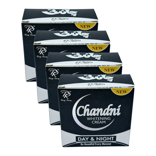 Chandni Whitening Cream Day And Night Be Beautiful Every Moment 30gm Pack Of 4
