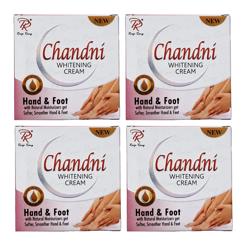 Chandni Whitening Hand And Foot Cream 30gm Pack Of 4