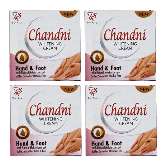 Chandni Whitening Hand And Foot Cream 30gm Pack Of 4