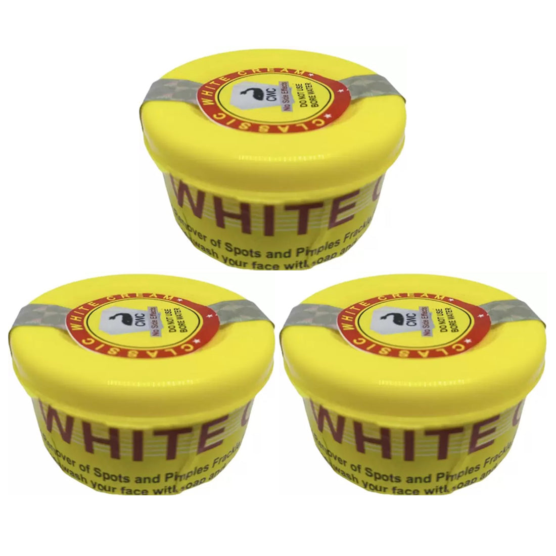 Classic White Cream Yellow 50gm Pack Of 3