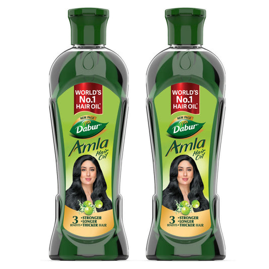Dabur Amla Hair Oil Stronger Longer Thicker Hair 180ml Pack Of 2