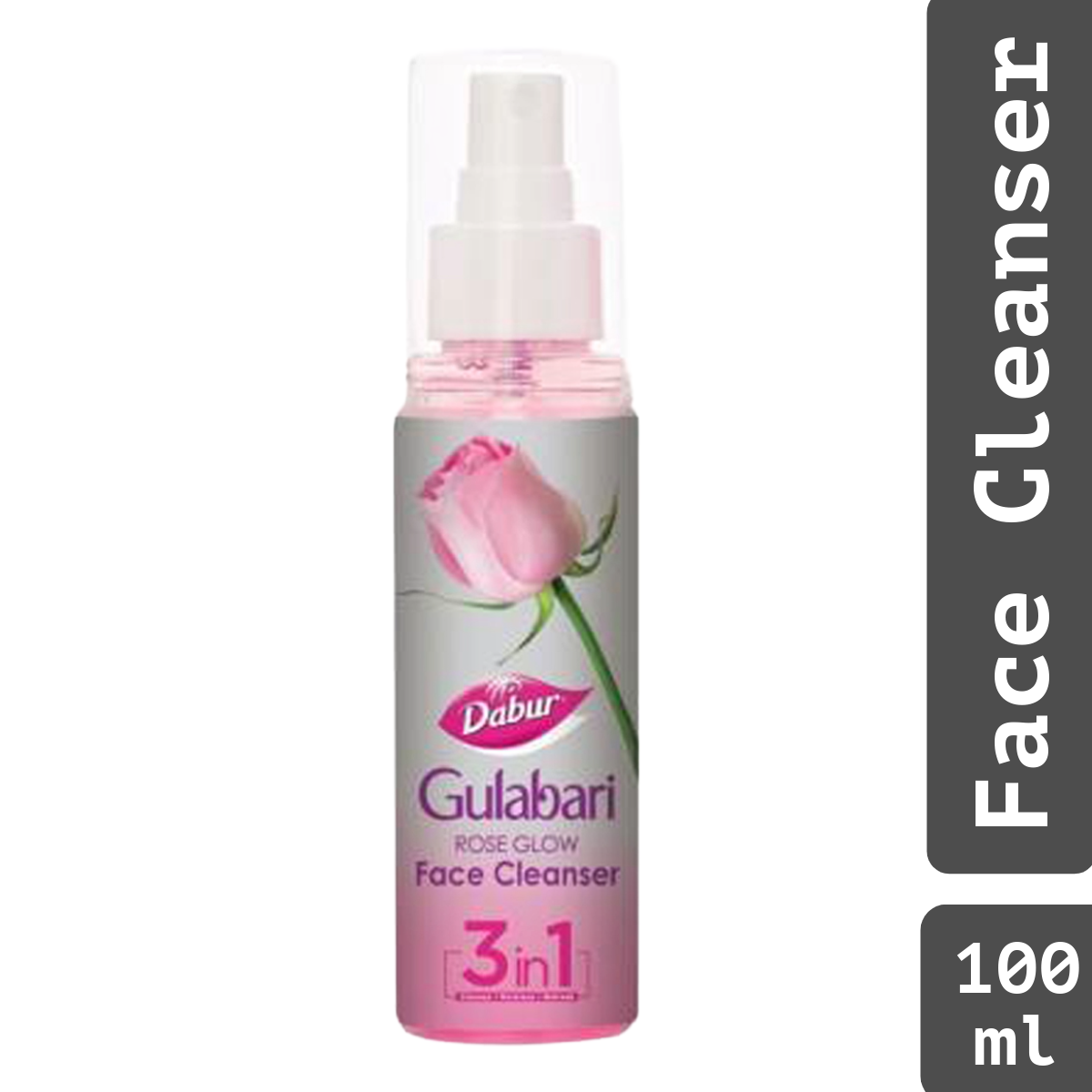 Dabur Rose Glow Gulabari Face Cleanser 3 In 1 Cleanse Moisturise Refresh 100ml