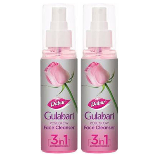 Dabur Gulabari Rose Glow Face Cleanse Moisturise Refresh 100ml Pack Of 2