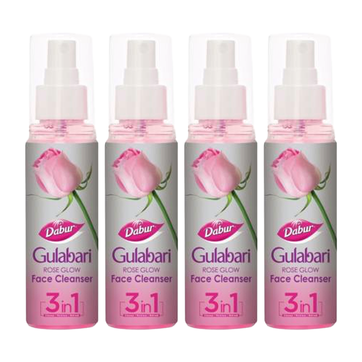 Dabur Gulabari Rose Glow Face Cleanser 100ml Pack Of 4