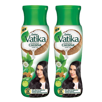 Dabur Vatika Enriched Coconut Hair Oil 300ml Pack Of 2