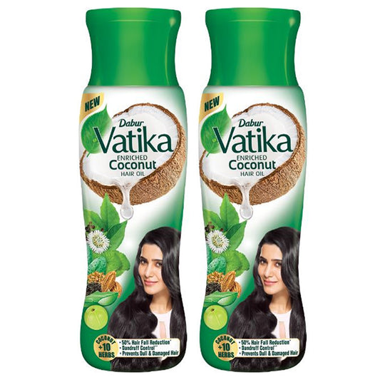 Dabur Vatika Enriched Coconut Hair Oil 450ml Pack Of 2
