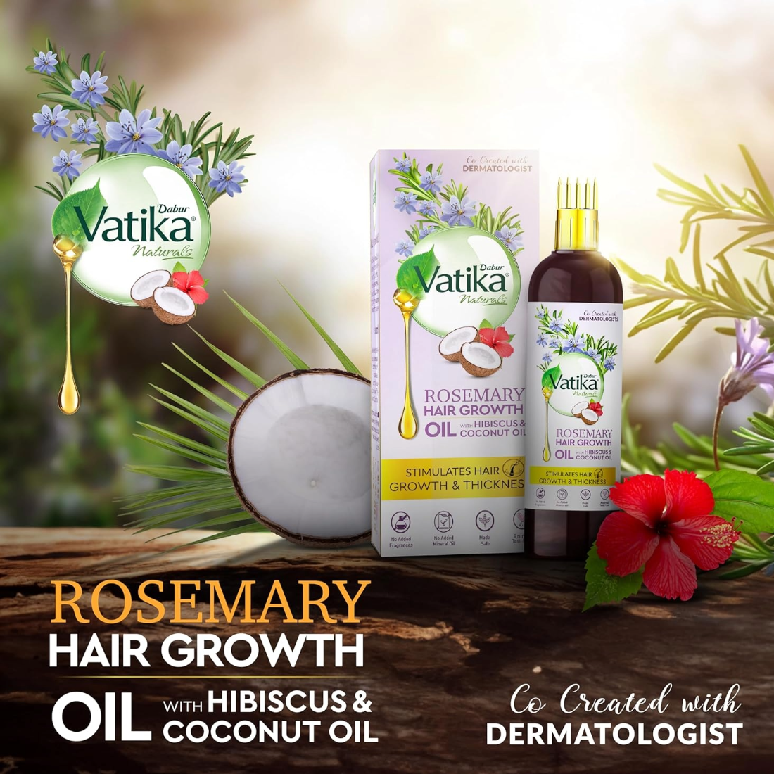 Dabur Vatika Naturals Rosemary Hair Growth Oil 100ml
