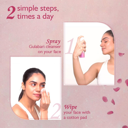 Dabur Gulabari Rose Glow Face Cleanser 100ml Pack Of 4