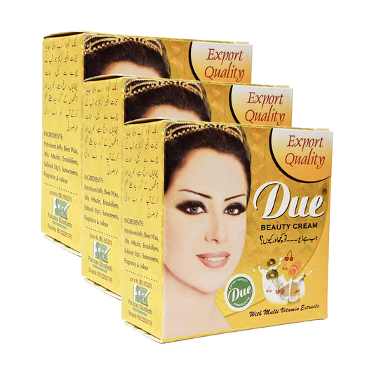 Due Fairness Beauty Cream (30gm) Pack Of 3