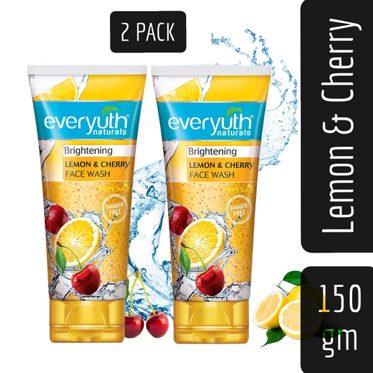 Everyuth Face Brightening Lemon And Cherry Face Wash -150gm Pack Of 2