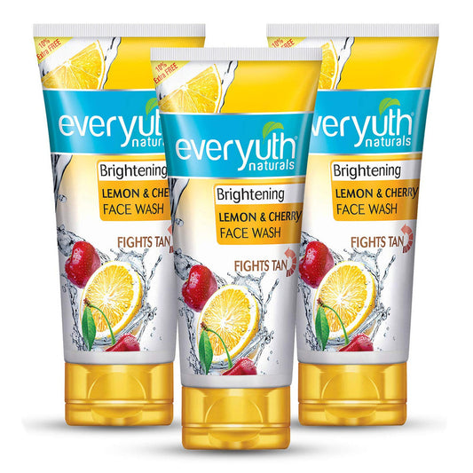 Everyuth Lemon And Cherry Face Wash -150gm Pack Of 3