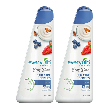 Everyuth Naturals Sun Care Berries Body Lotion 100ml Pack Of 2