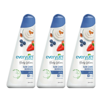 Everyuth Naturals Sun Care Berries Body Lotion 100ml Pack Of 3