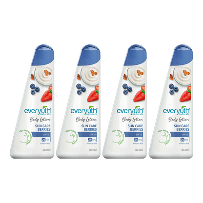 Everyuth Naturals Sun Care Berries Body Lotion 100ml Pack Of 4