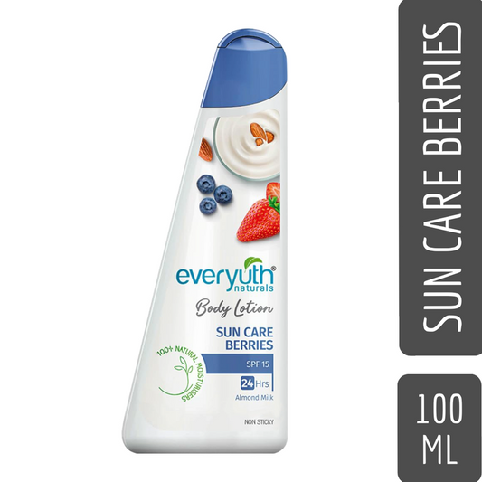 Everyuth Sun Care Berries Body Lotion SPF15 With Almond Milk 100ml