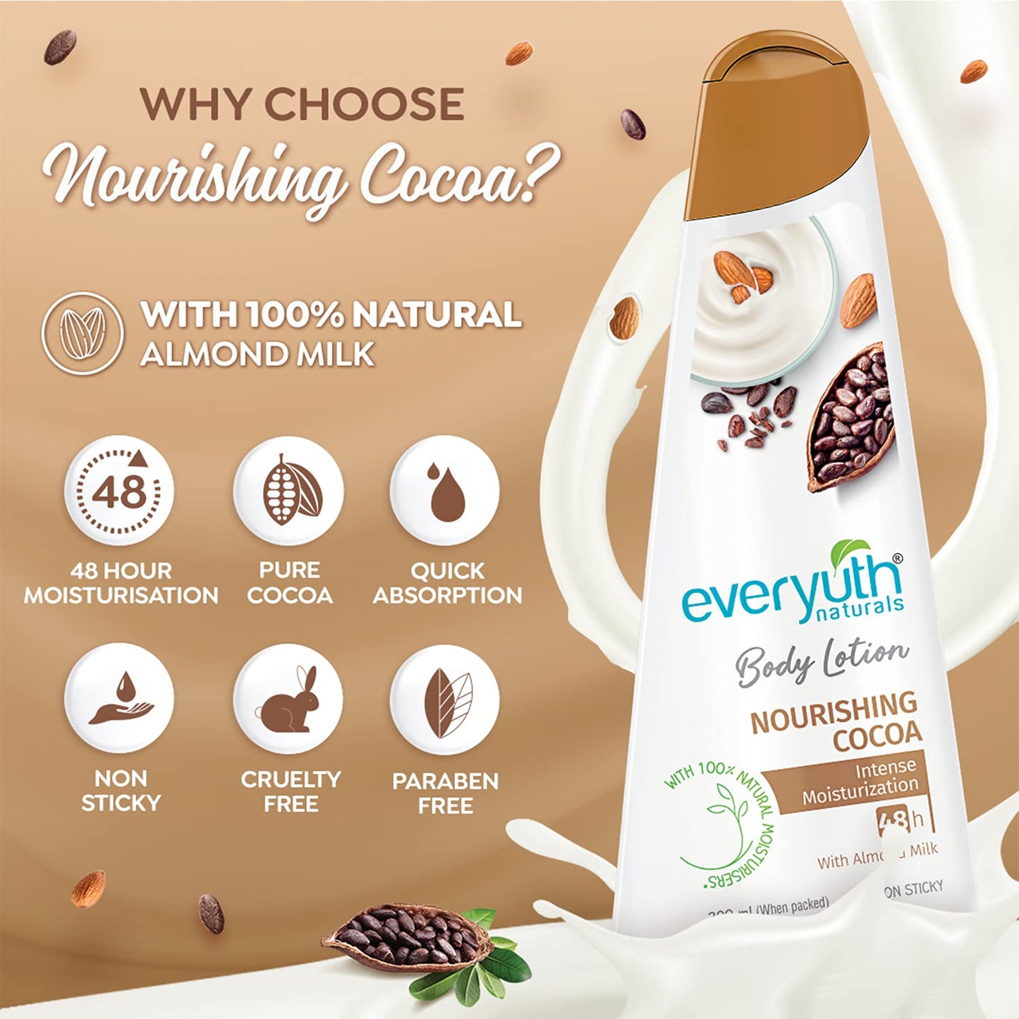 Everyuth Naturals Body Lotion Nourishing Cocoa 100ml