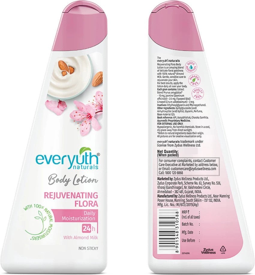 Everyuth Naturals Body Lotion Rejuvenating Flora 100ml Pack Of 3