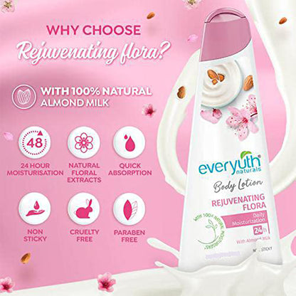 Everyuth Naturals Body Lotion Rejuvenating Flora 100ml