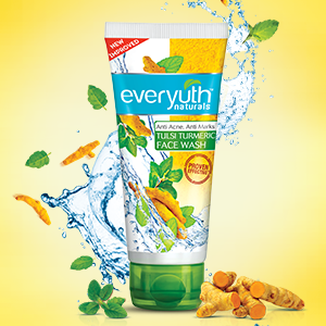 Everyuth Tulsi And Turmeric Face Wash For Anti Acne And Anti Marks 150gm