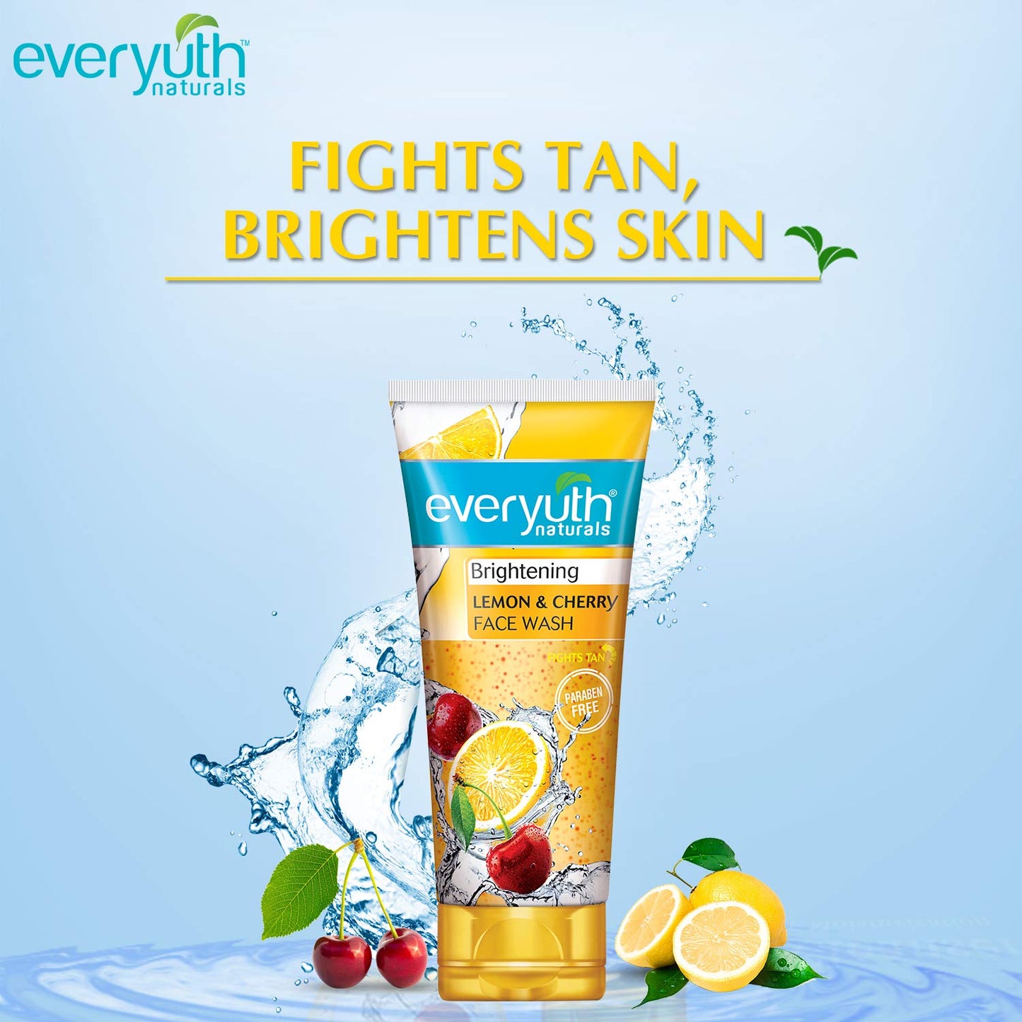 Everyuth Naturals Lemon And Cherry Face Wash All Skin Type - 150gm