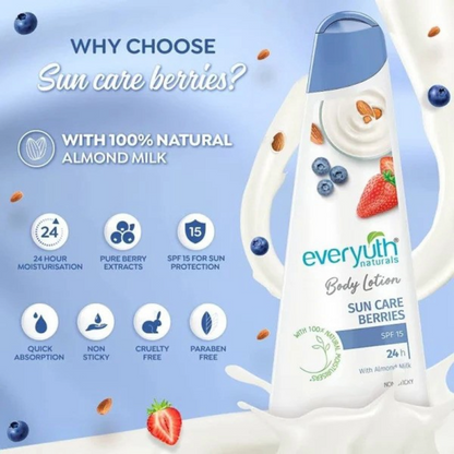Everyuth Naturals Sun Care Berries Body Lotion 100ml Pack Of 4