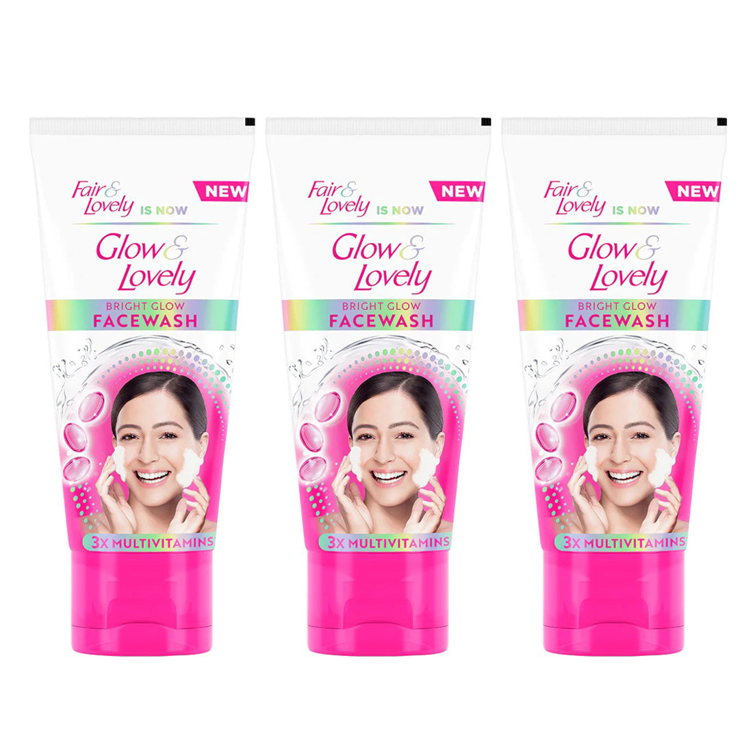 Fair And Lovely Bright Glow Face Wash 50gm Pack Of 3