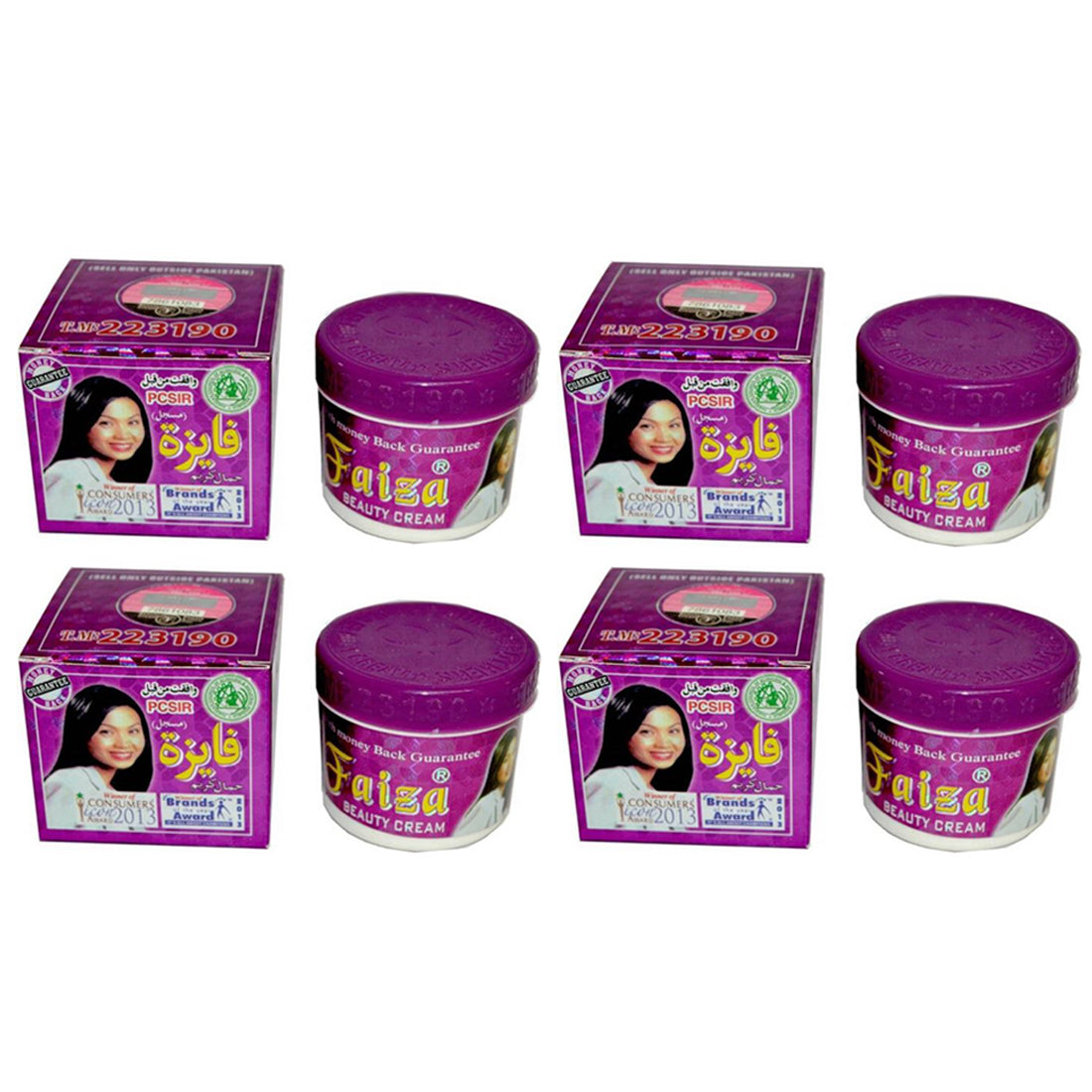 Faiza-Ponia Beauty Cream 50gm Pack Of 4