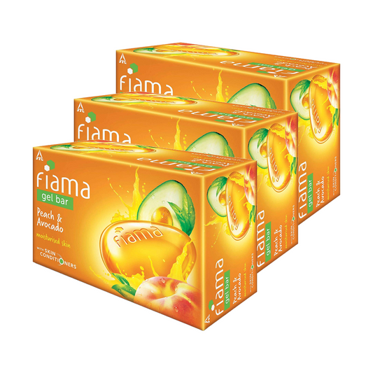 Fiama Peach And Avocado Gel Bar 125gm Pack Of 3
