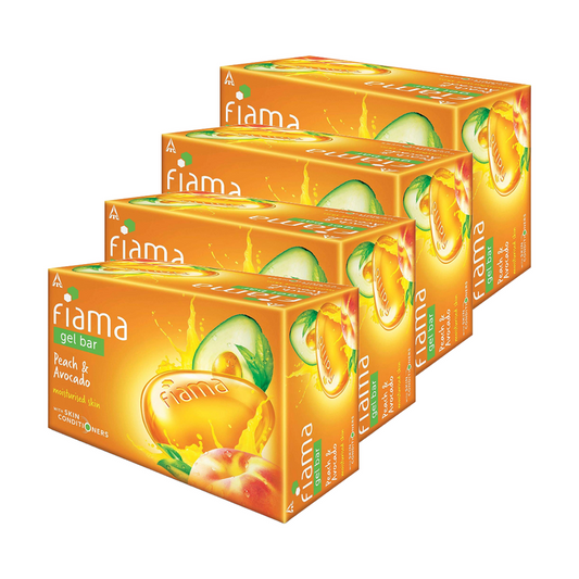 Fiama Peach And Avocado Gel Bar 125gm Pack Of 4