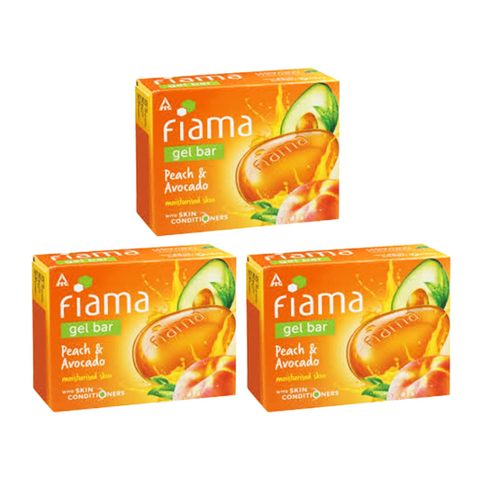 Fiama Moisturised Skin Peach And Avocado Soap 125gm Pack Of 3