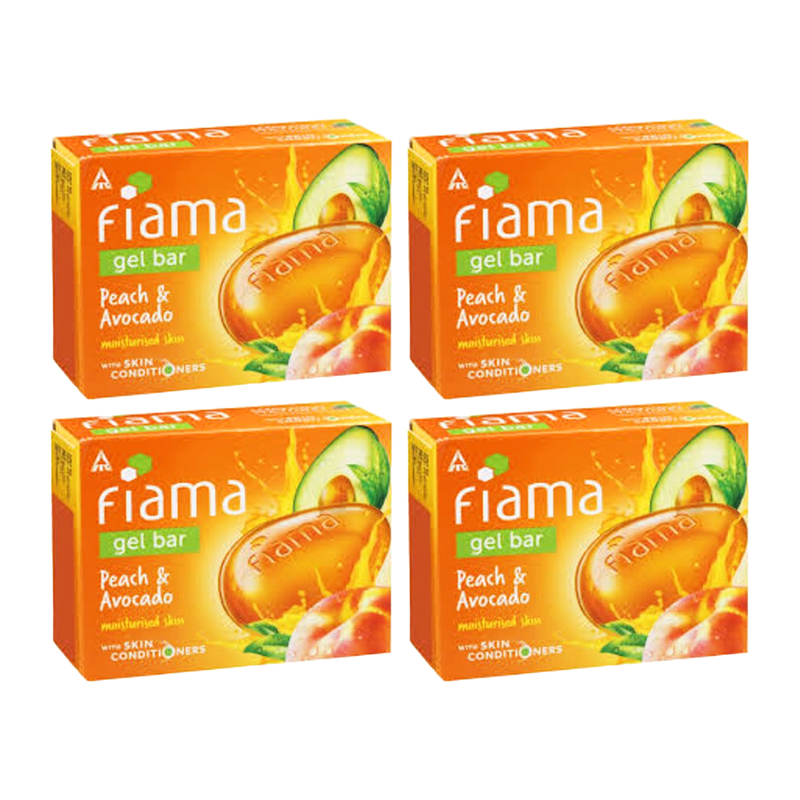 Fiama Moisturised Skin Peach And Avocado Soap 125gm Pack Of 4