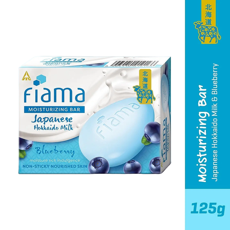 Fiama Japanese Hokkaido Milk Blueberry Gel Bar 125gm