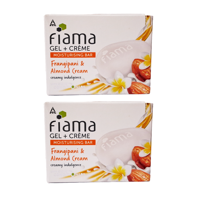 Fiama Crème Moisturising Gel Bar Frangipani And Almond Cream 125gm Pack Of 2