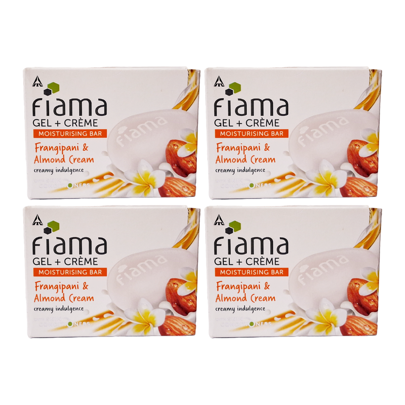 Fiama Crème Moisturising Gel Bar Frangipani And Almond Cream 125gm Pack Of 4