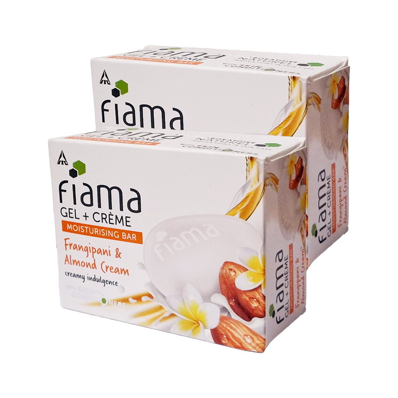 Fiama Gel + Crème Frangipani And Almond Cream Soap 125gm Pack Of 2