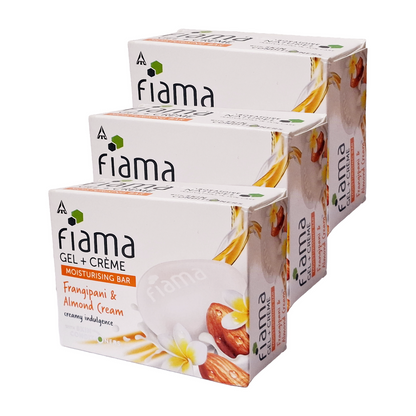 Fiama Gel + Crème Frangipani And Almond Cream Soap 125gm Pack Of 3