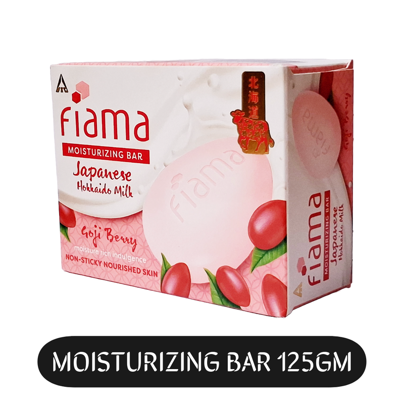 Fiama Japanese Hokkaido Milk Goji Berry Soap 125gm