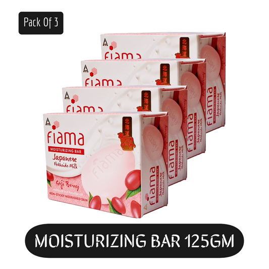 Fiama Japanese Hokkaido Milk Goji Berry Soap 125gm Pack Of 4