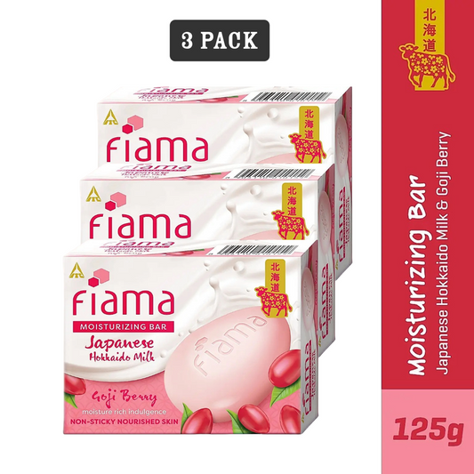 Fiama Moisturizing Japanese Goji Berry Bar -125gm Pack Of 3