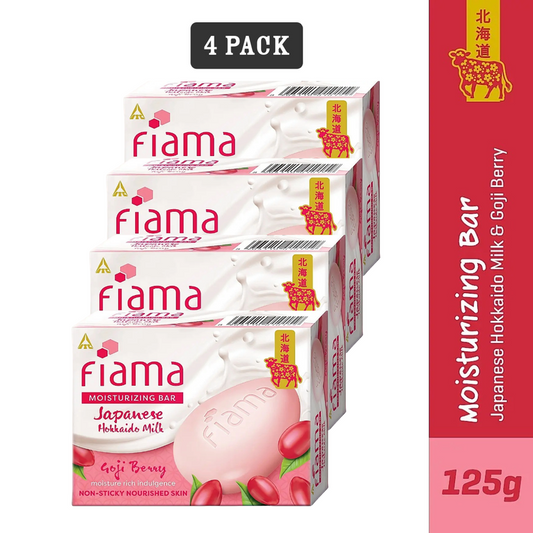 Fiama Moisturizing Japanese Goji Berry Bar -125gm Pack Of 4