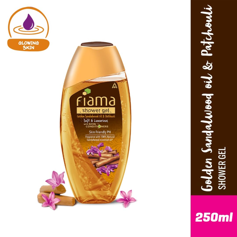 Fiama Soft And Luxurious Golden Sandalwood Oil And Patchouli Shower Gel 250ml