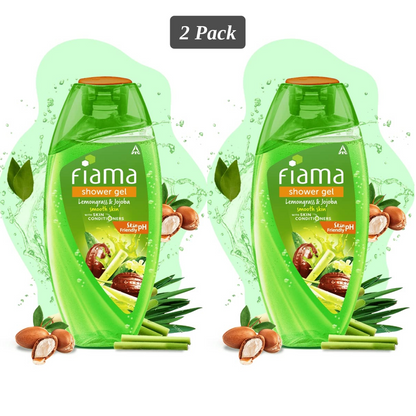 Fiama Lemongrass And Jojoba With Skin Conditioners Shower Gel 250ml Pack Of 2