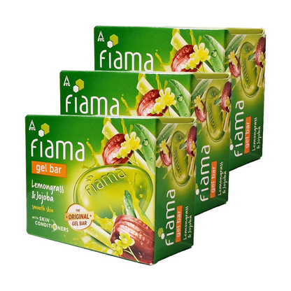 Fiama Skin Care Lemongrass And Jojoba Soap 125gm Pack Of 3