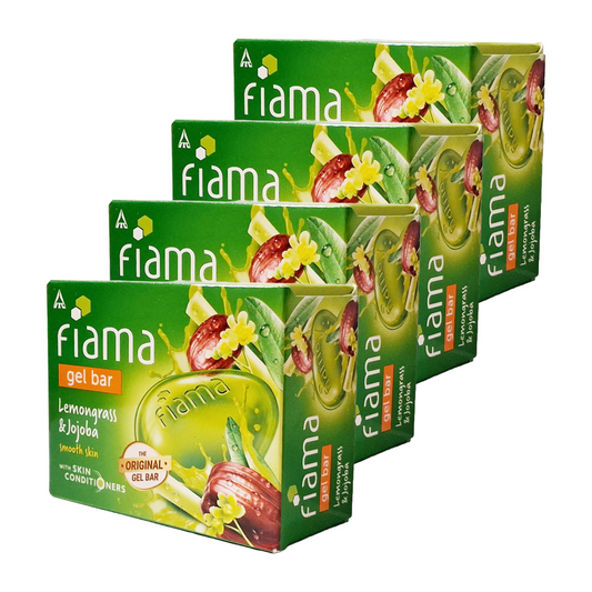 Fiama Skin Care Lemongrass And Jojoba Soap 125gm Pack Of 4